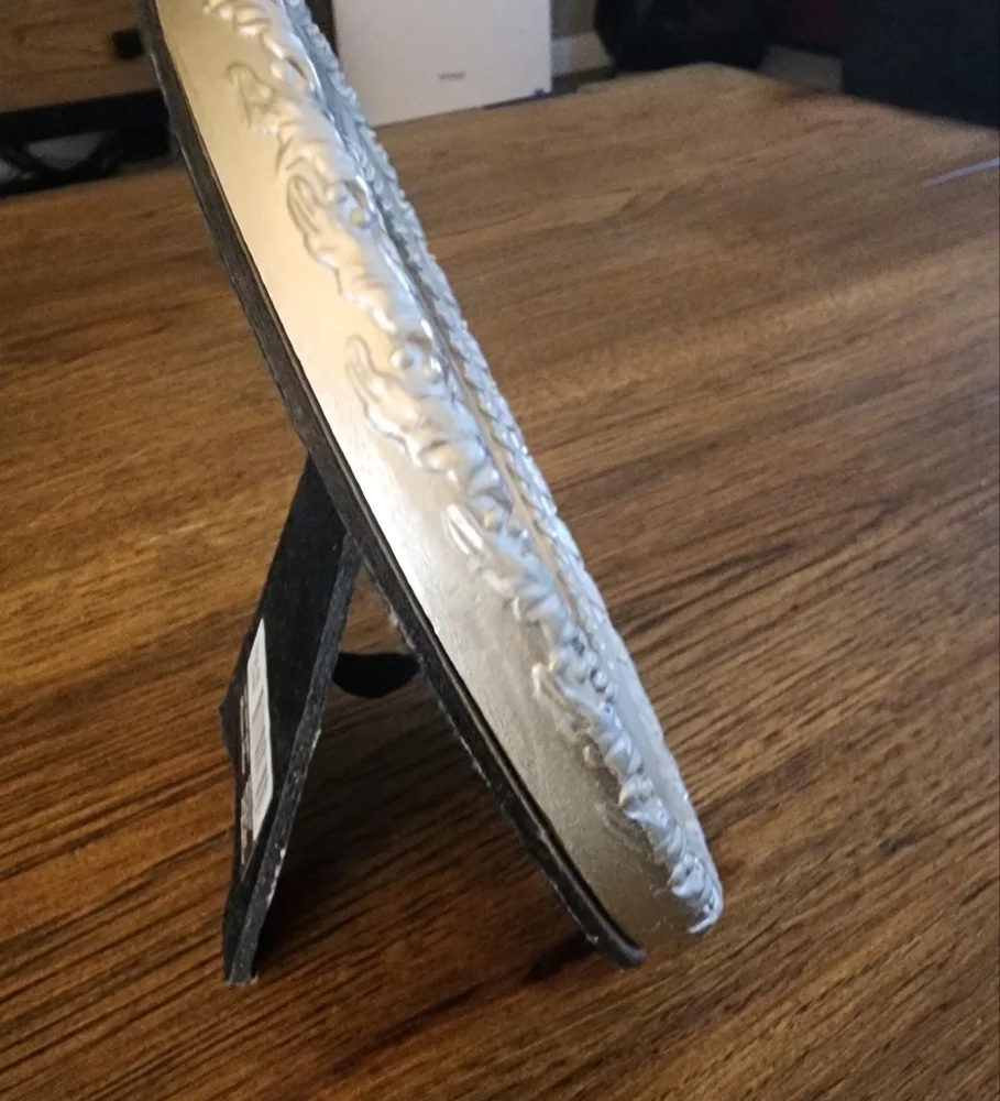 2pc Set of Round Braided Monochromatic Picture Frames - Picture 5 of 11